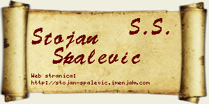 Stojan Spalević vizit kartica